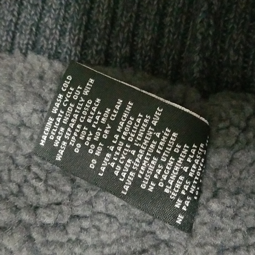 (M) IKE BEHAR Fleece Lined Cable Knit 100% Cotton Knit Sweater Eclectic Grandpa - Picture 5 of 9